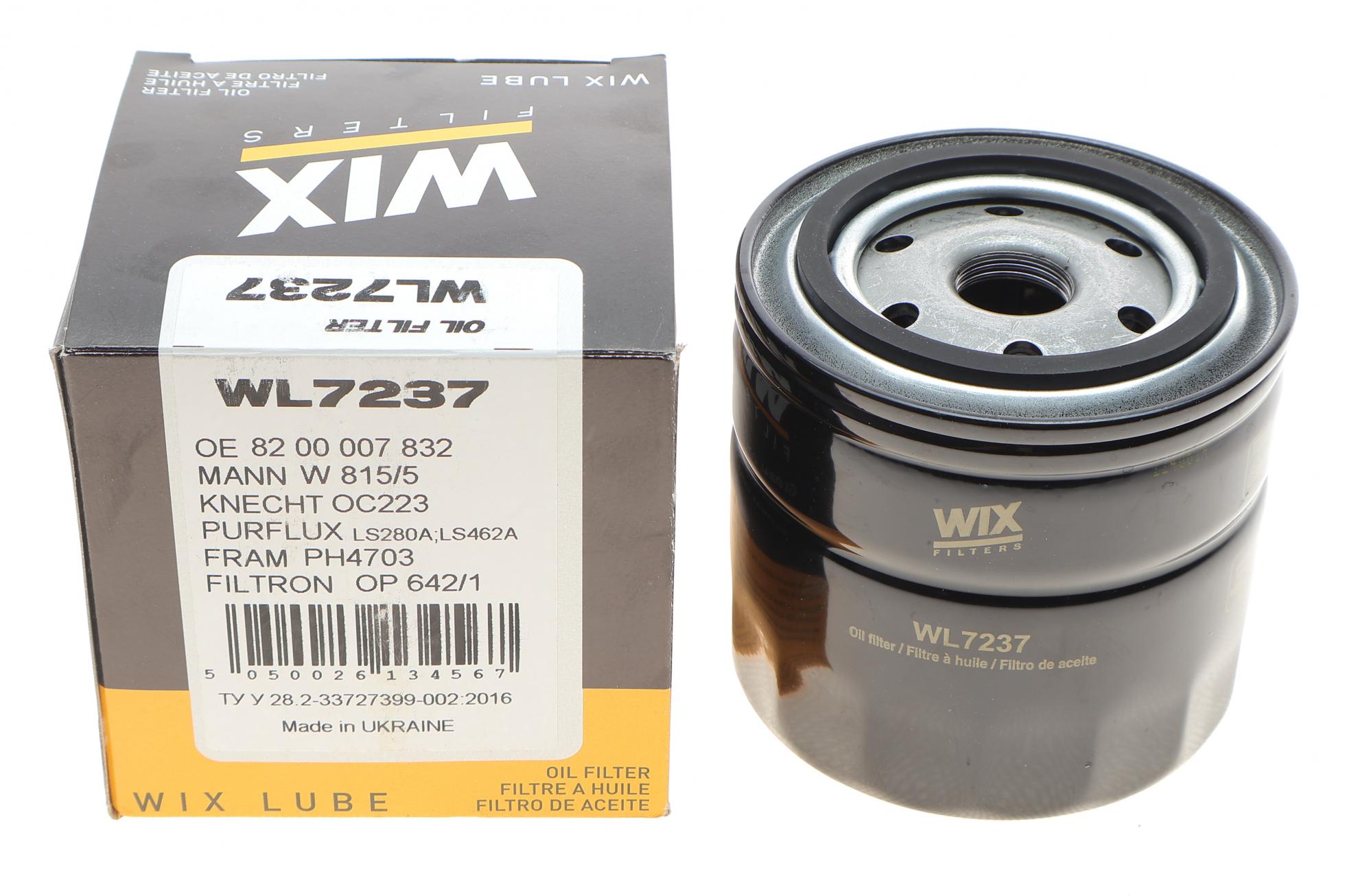 WL7237 WIX FILTERS